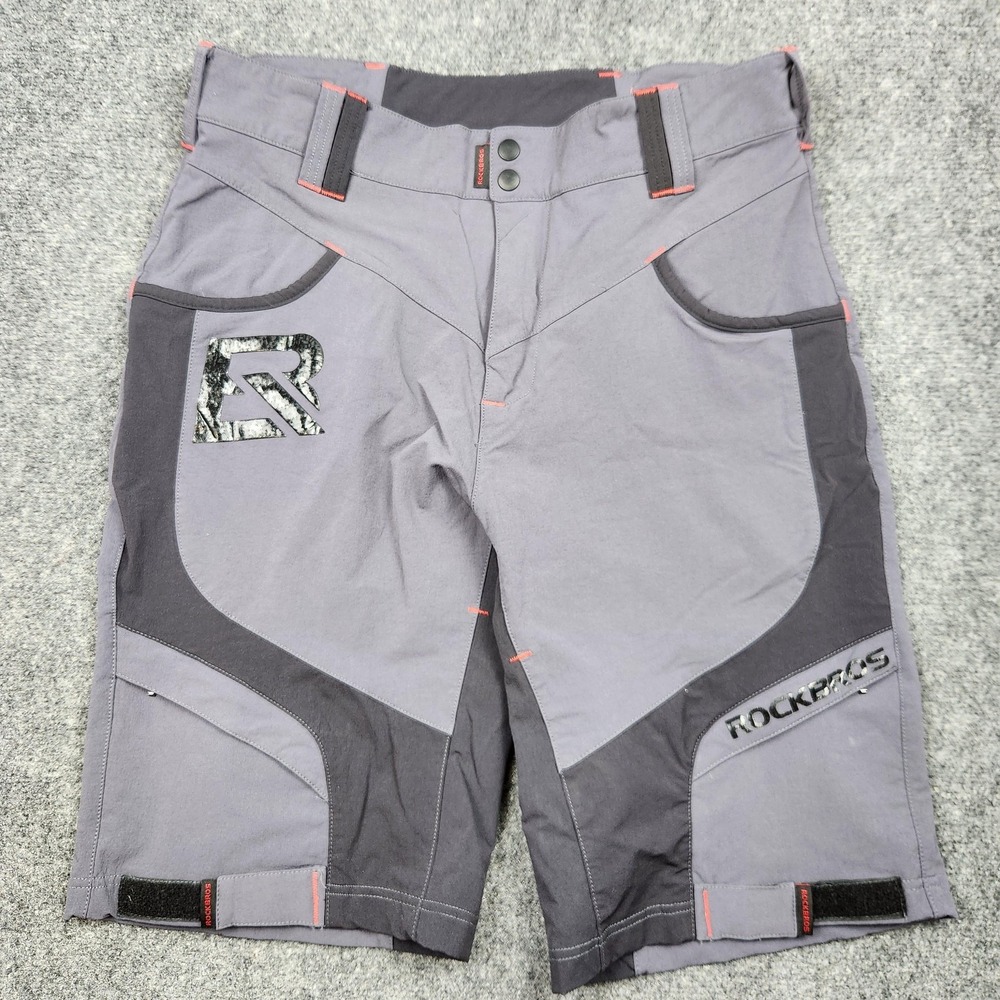 RockBros Mountain Bike‎ Shorts Mens Large Gray Cycling Trail Stretch